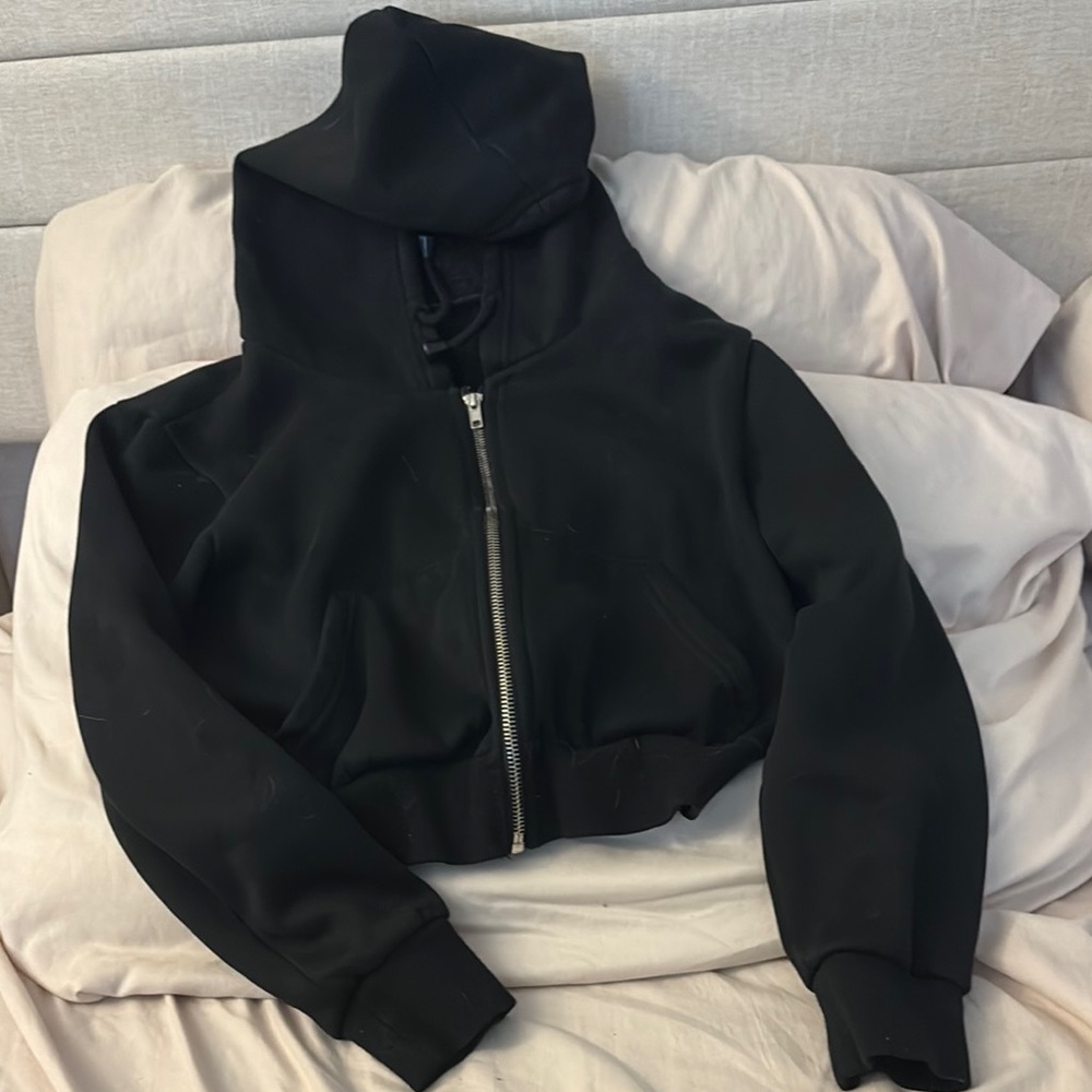 Black Women's Hooded Jacket
